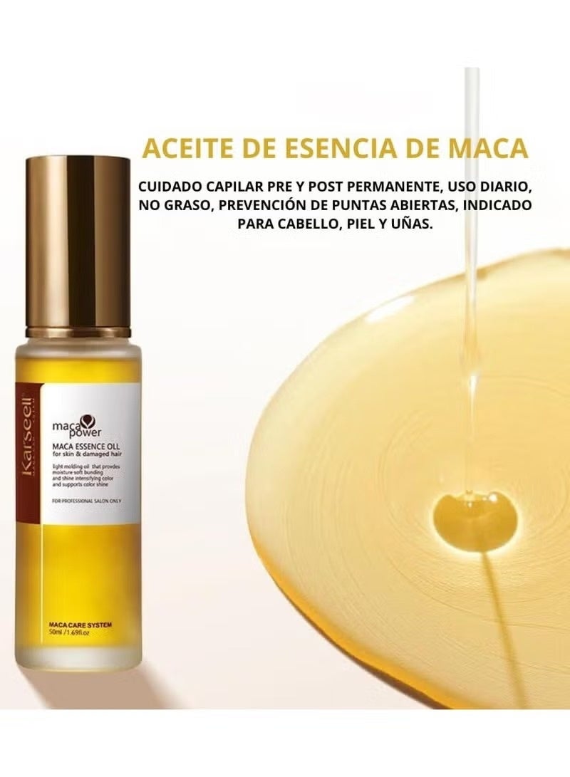 Karseell Collagen Hair Treatment and Deep Conditioning for All Hair Types, 500ml + Hair Serum for Damaged Hair, 50ml - Image 3