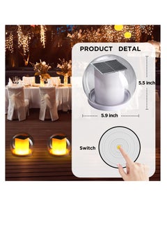 Excefore Solar Floating Pool Lights, Color Changing Pool Lights That Float, Waterproof Light up Pool Lights, Solar Pond Pool Lights for Outdoor Swimming Pool, Pond, Party Decoration  - Image 3