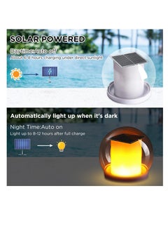 Excefore Solar Floating Pool Lights, Color Changing Pool Lights That Float, Waterproof Light up Pool Lights, Solar Pond Pool Lights for Outdoor Swimming Pool, Pond, Party Decoration  - Image 2
