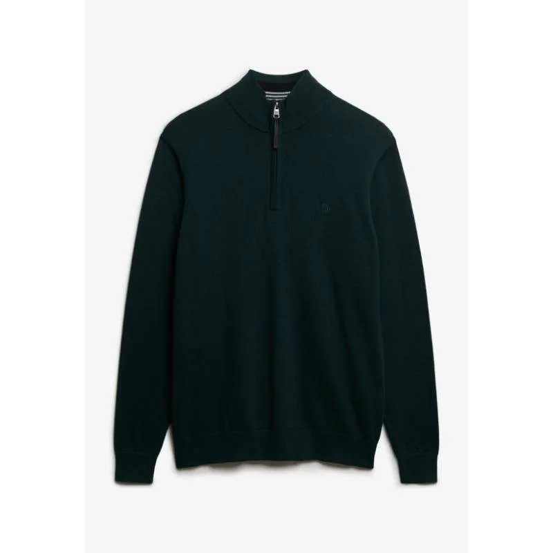 Essentials Cotton Half Zip Jumper