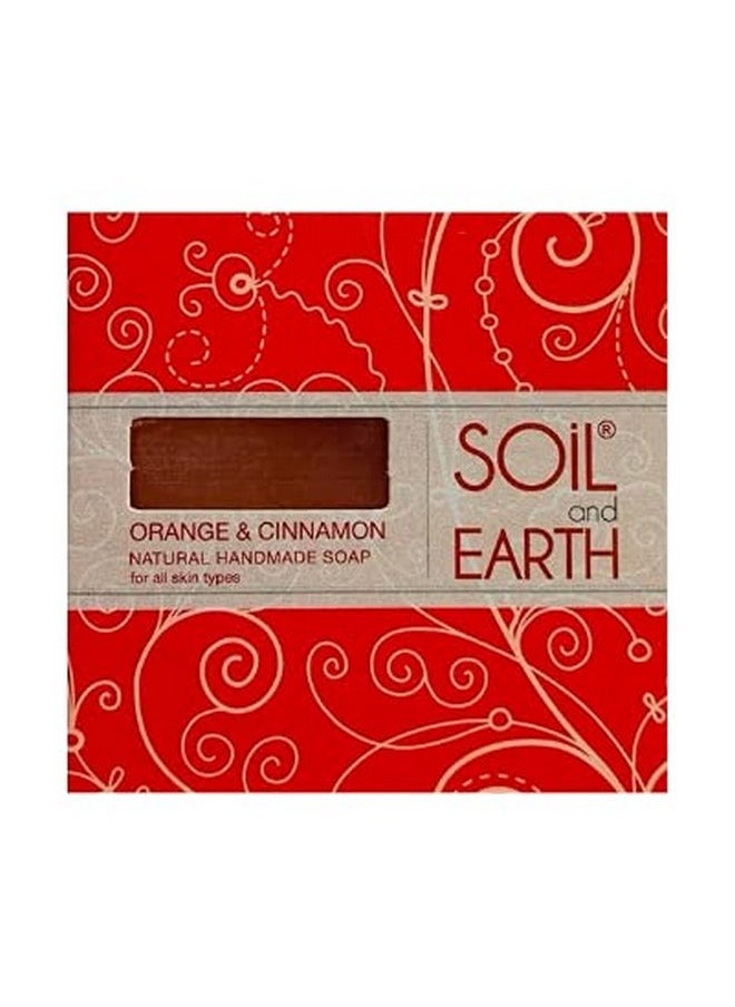 Soil And Earth - Handmade Natural Soaps (Orange & Cinnamon)_3 X 125 Gm/ 4.4 Oz - Image 1