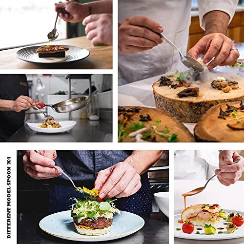 CREATIVECHEF Professional Chef Plating Kit, 10 Piece Culinary Plating Set, Black, Stainless Steel - Image 2