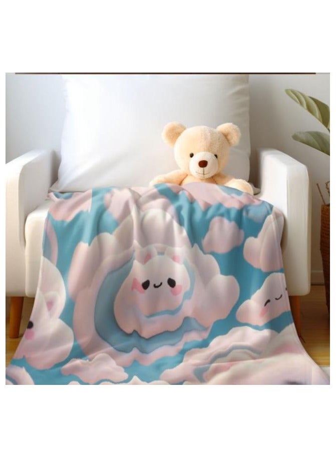 general Flannel thin blanket (warm and comfortable, suitable for sleep, gaming, dust removal and sandproof) 150cm*200cm - 740 - Image 1