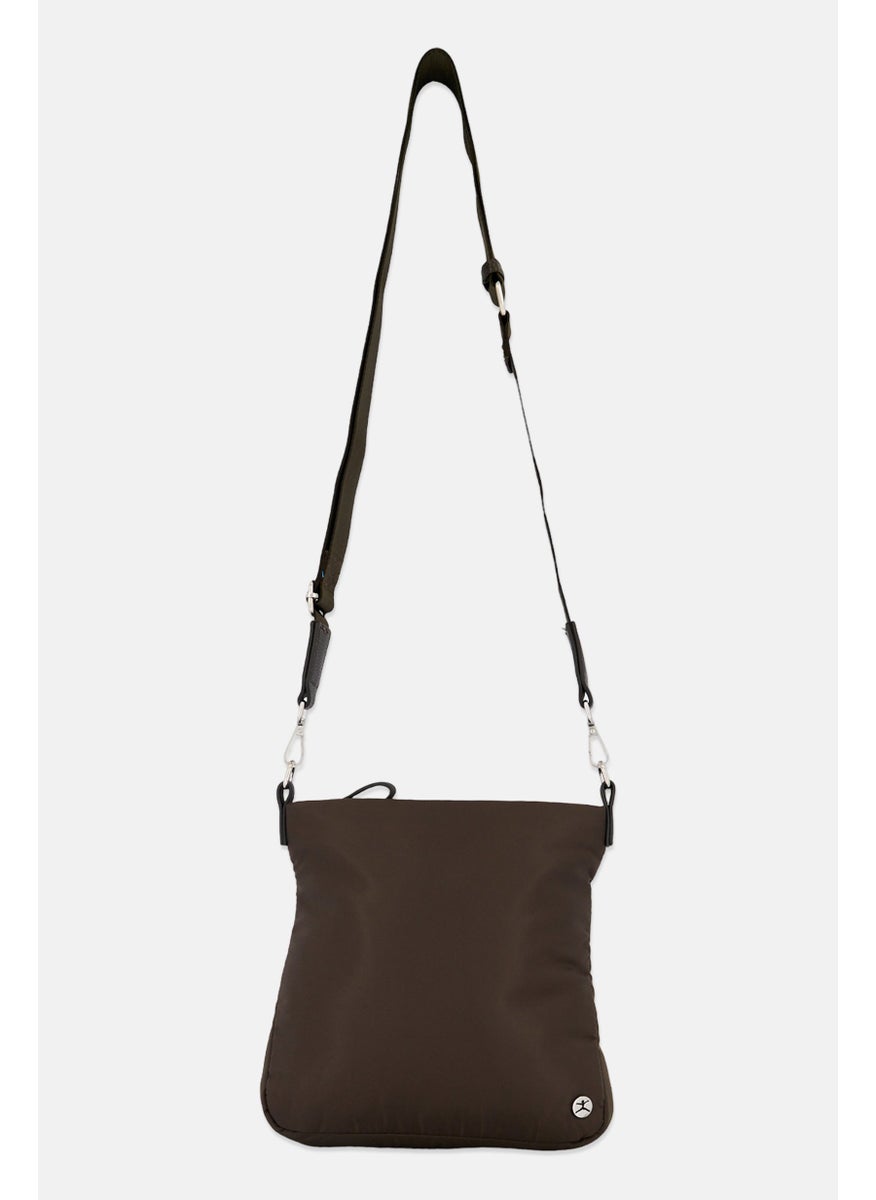 Danskin Women Solid Cross Body Bag 25 L x 25 H x 4 W cm, Dark Army  - Image 1