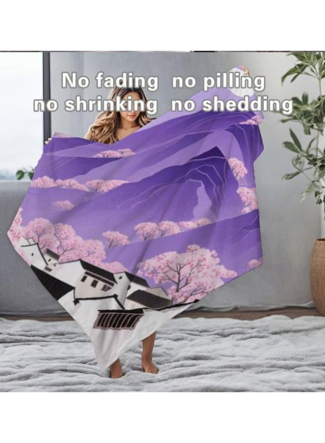 عام بطانية رقيقة من الفانيلا على غرار اللوحة الصينية (دافئة ومريحة، ومناسبة للنوم واستخدام الألعاب وإزالة الغبار ومنع الرمال) 150 سم * 200 سم - 1 - Image 4