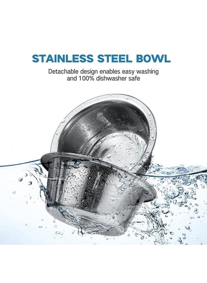 all for paws All for Paws Height Adjustable Cat Elevated Bowls Stainless Steel Dog Food Water Bowls, Height Adjustable Cat Feeder Mess Proof Pet Feeding Bowls for Small to Large Size Cats  - Image 5