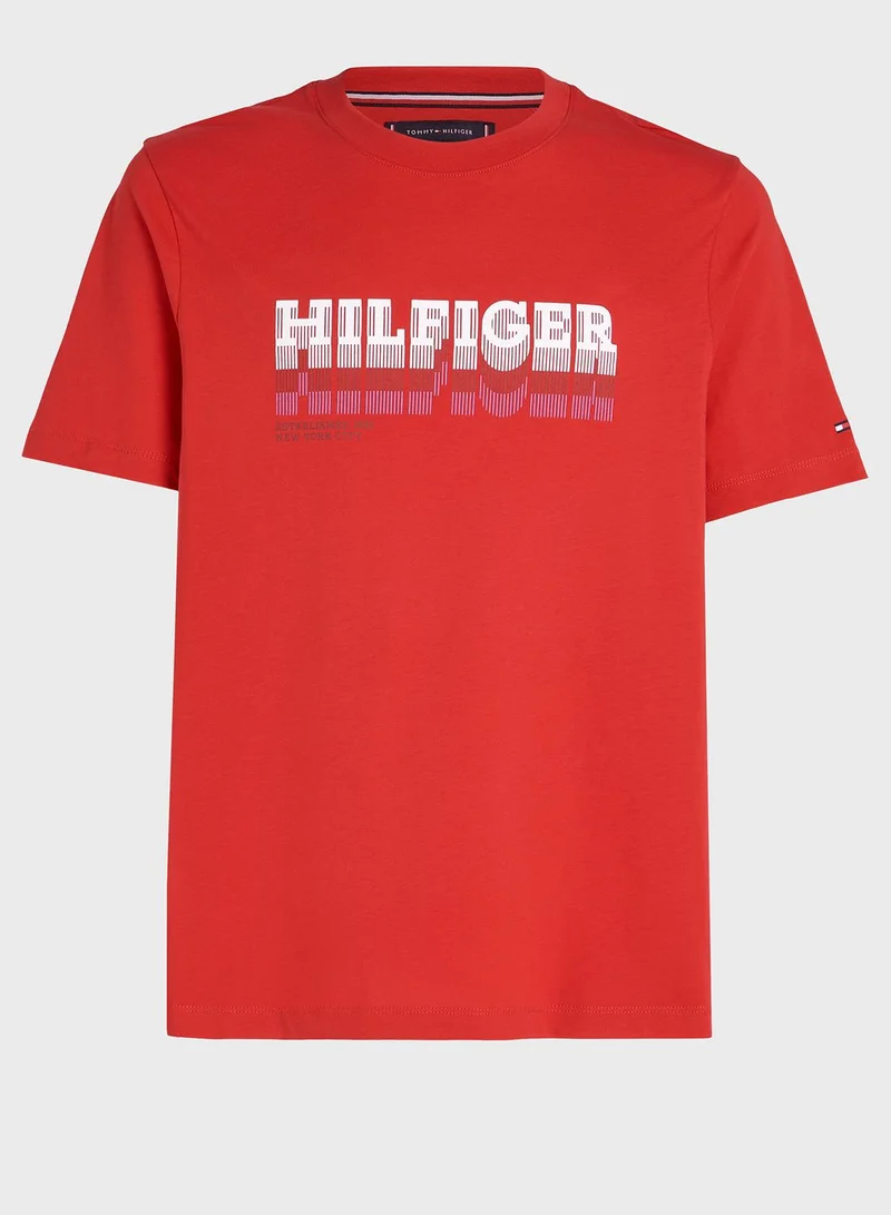 TOMMY HILFIGER Logo Crew Neck T-Shirt
