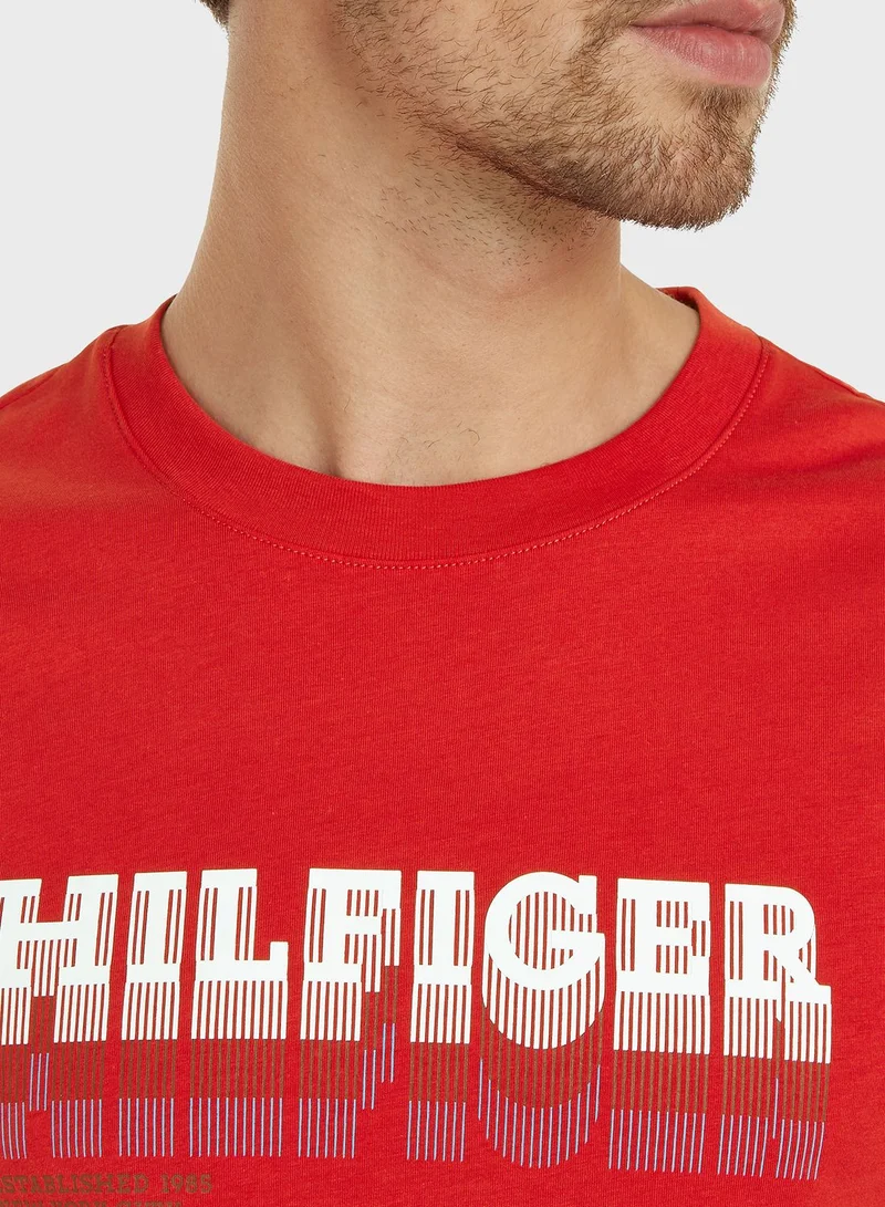 TOMMY HILFIGER Logo Crew Neck T-Shirt