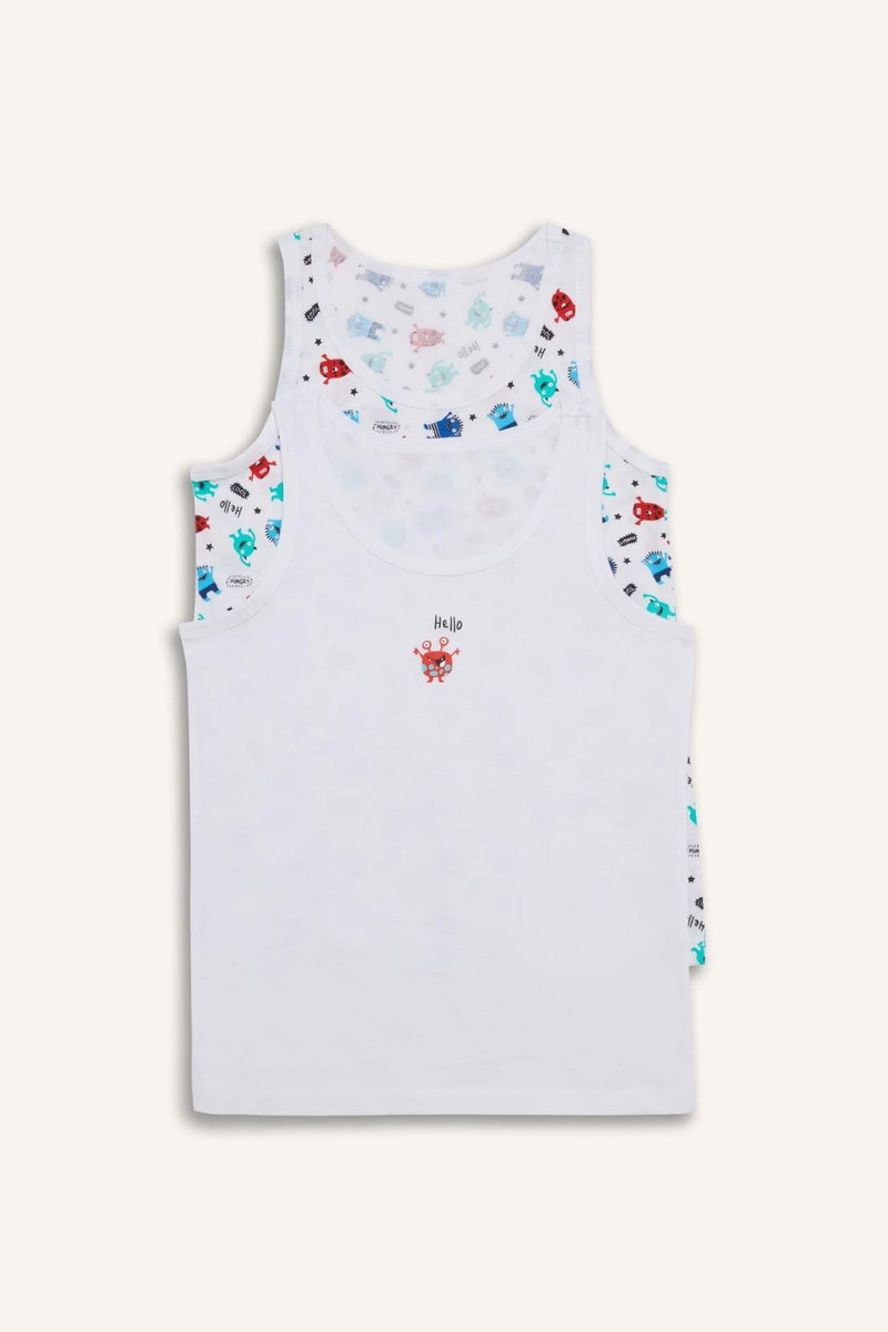 DeFacto Boy Printed 2 Piece Undershirts - Image 1