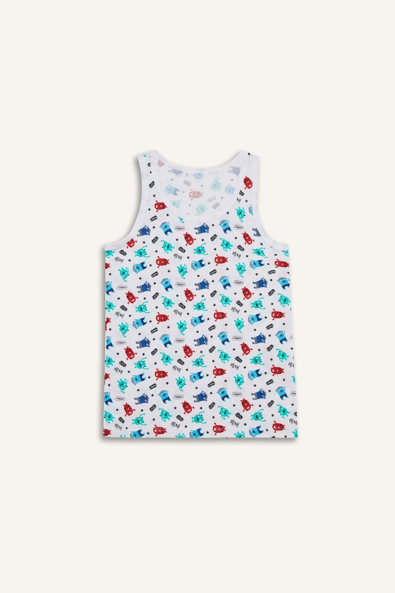 DeFacto Boy Printed 2 Piece Undershirts - Image 3
