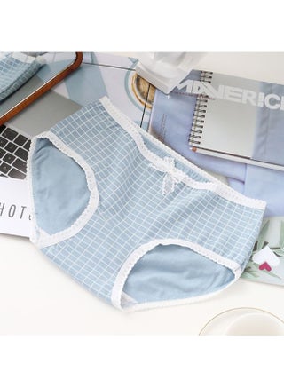 Zeemey 5-Piece Cotton Bikini Breathable Panties Low Waist Fashionable Ladies Panties - view 3
