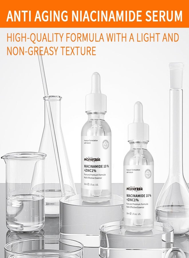 mopayzer Niacinamide 10% + Zinc 1% Serum, Anti-Aging Niacinamide Serum for Face, 1PCS Moisturizing Facial Serum for All Skin Type, Women Face Skin Care. - Image 3
