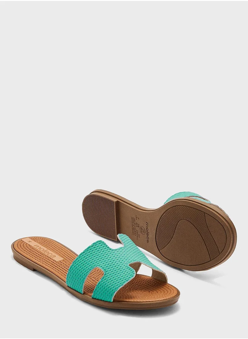 MOLECA Elaine Multi Strap Flat Sandals