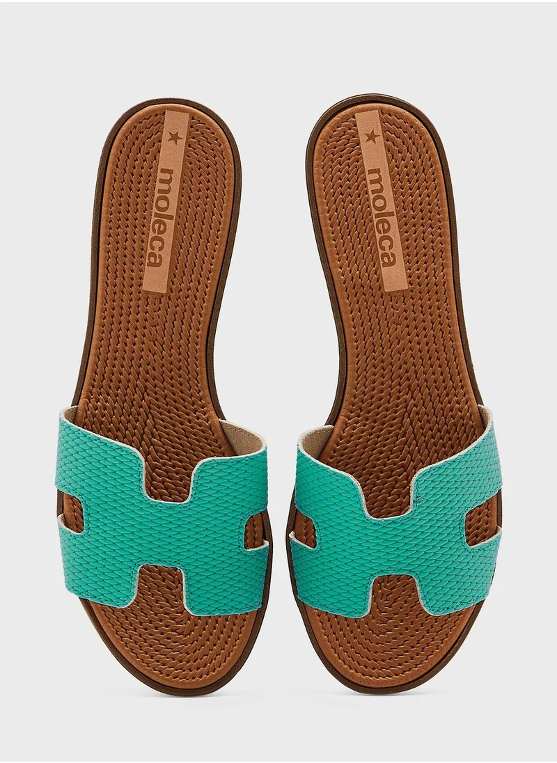 MOLECA Elaine Multi Strap Flat Sandals