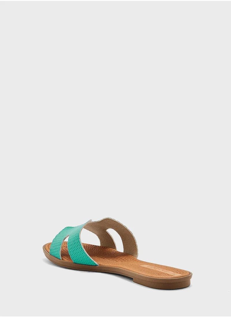 MOLECA Elaine Multi Strap Flat Sandals