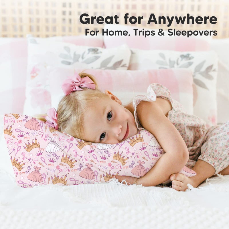 KeaBabies Toddler Pillowcase 13"x18" - Organic Cotton Toddler Pillowcase for Kids, Boys,Girls,Soft & Durable Cotton Cover for Miniature Sleepy Pillows,Cute Colors,Pillow Sold Separately(Dear Princess) - Image 5