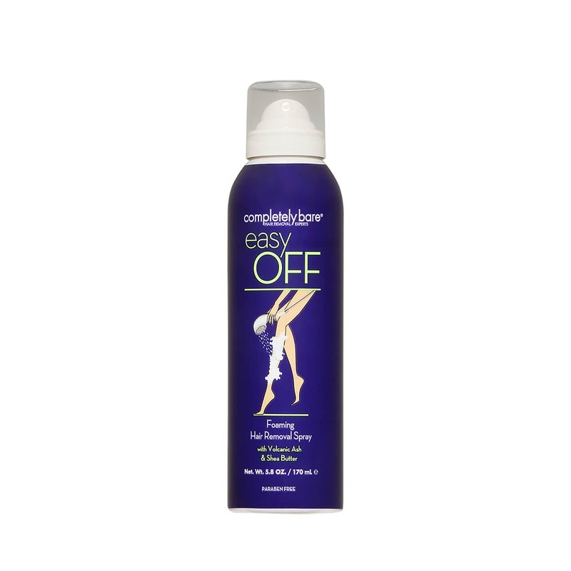 completely bare easy OFF Foaming Hair Removal Spray - Moisturizing Shea Butter & Aloe Vera - Image 1