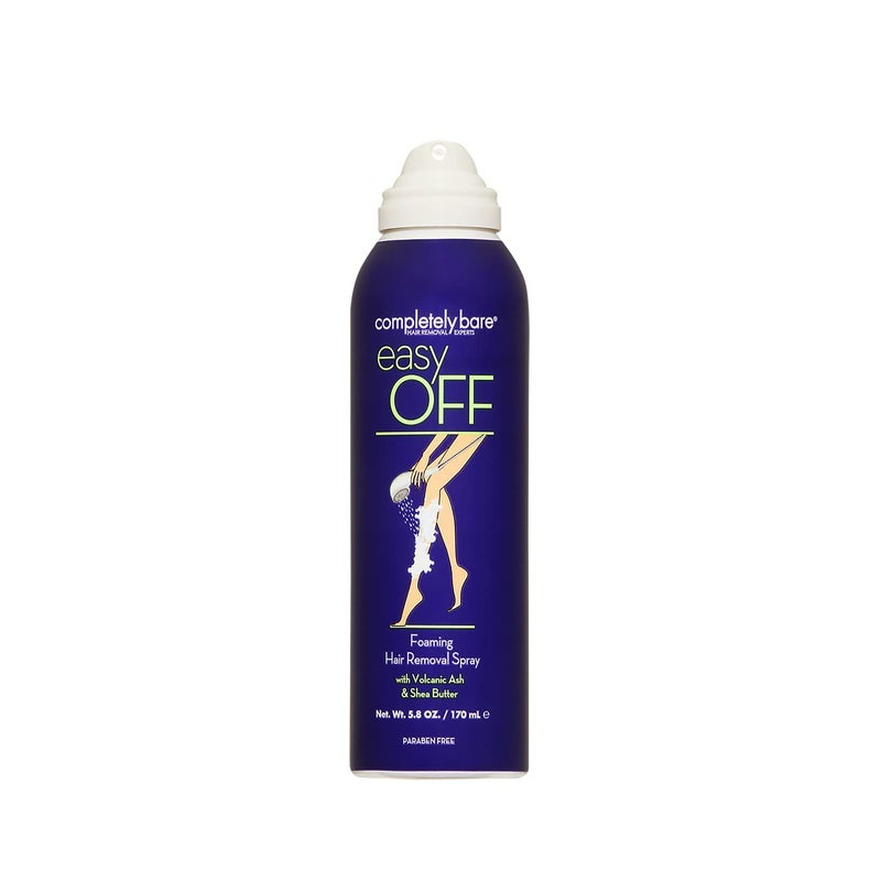 completely bare easy OFF Foaming Hair Removal Spray - Moisturizing Shea Butter & Aloe Vera - Image 2