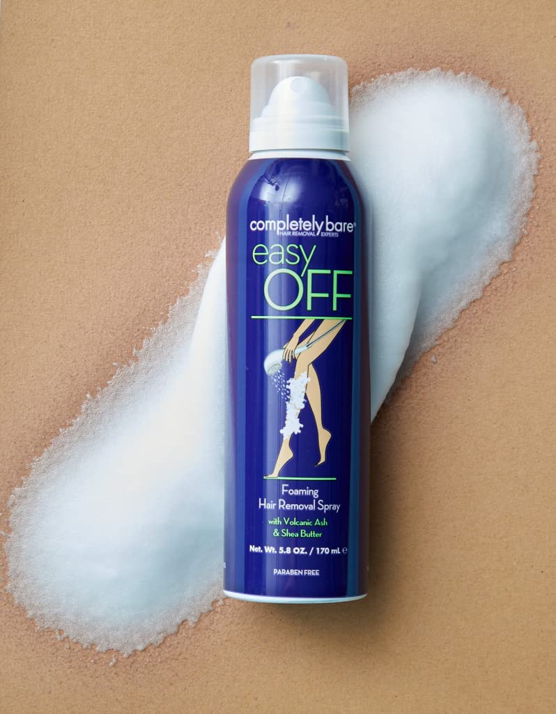 completely bare easy OFF Foaming Hair Removal Spray - Moisturizing Shea Butter & Aloe Vera - Image 3