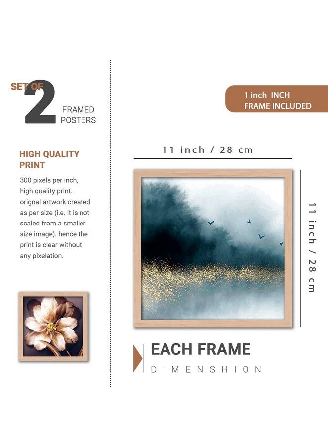 kotart Aesthetic Modern Wall Decor Paintings with Frame for Home Decoration - Painting for Living Room Bedroom - Painting for Wall Decoration (10.5 x 13.5 inch) Set of 4 (Minimalist Art Decor, 39) - Image 3