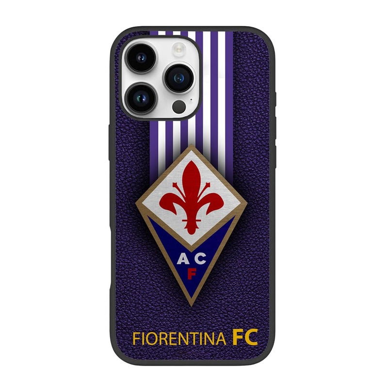 Silk Route Fiorentina Design Italy FootballSoccer Club Mobile Back Cover for Apple iPhone 16 Pro Max Multicolor