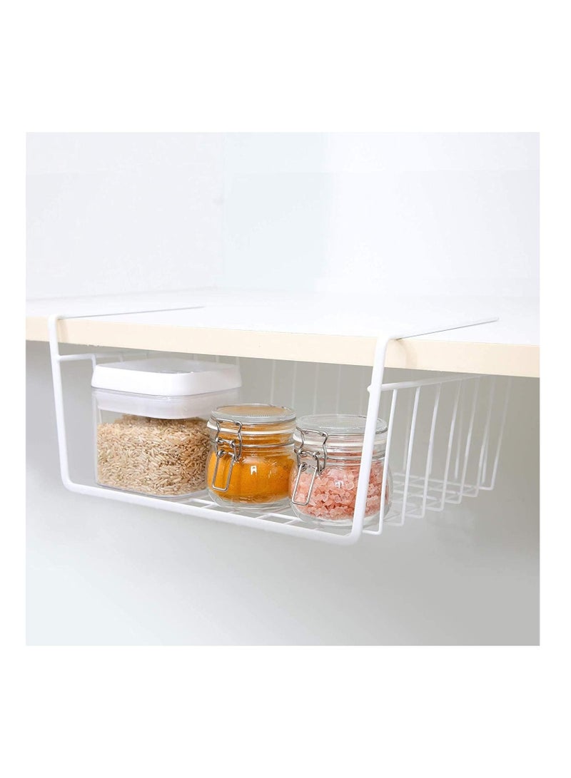 بلومنغ تايم المطبخ تحت الرف سلة التخزين رف منظم معدني كبير خفيف الوزن - Image 5