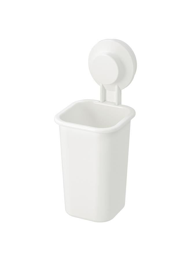 Zaboon Toothbrush holder with suction cup, white - Image 1