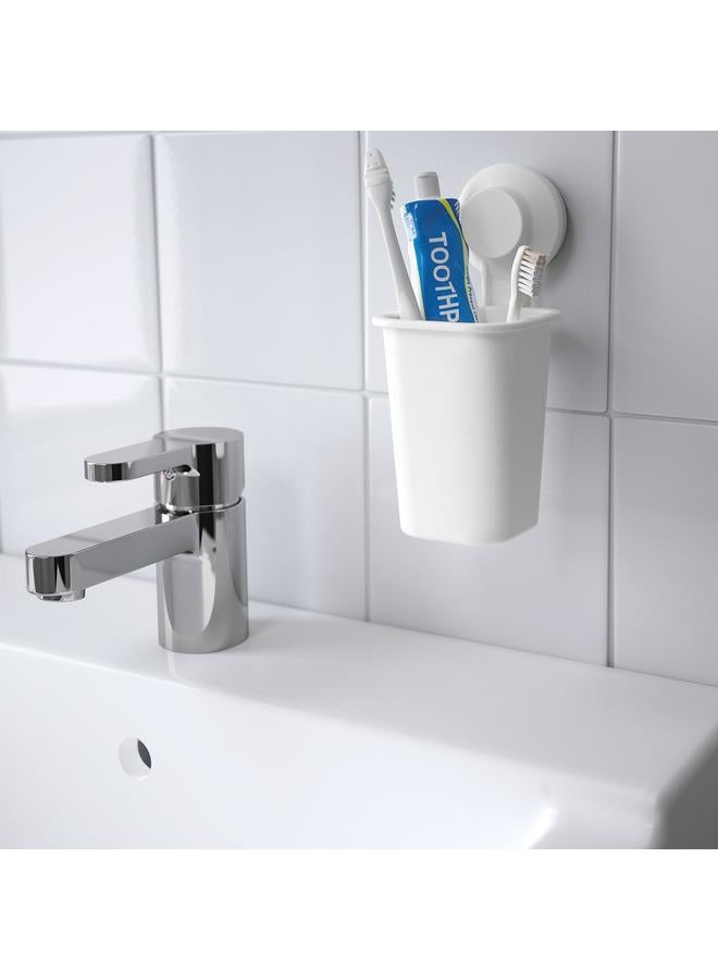 Zaboon Toothbrush holder with suction cup, white - Image 5