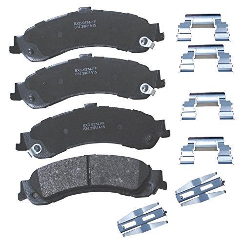Bendix Premium SBC834 Ceramic Rear Brake Pads for Select Models Cadillac Escalade, Escalade ESV, EXT, Chevrolet Avalanche 1500, Silverado Suburban Tahoe, GMC Sierra Yukon, Yukon XL 1500 - Image 1