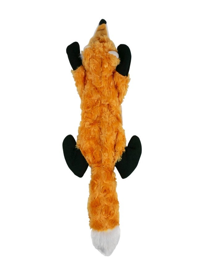 Tall Tails Stuffless Squeaker Crinkle Toys for Dogs, Fox - Image 1