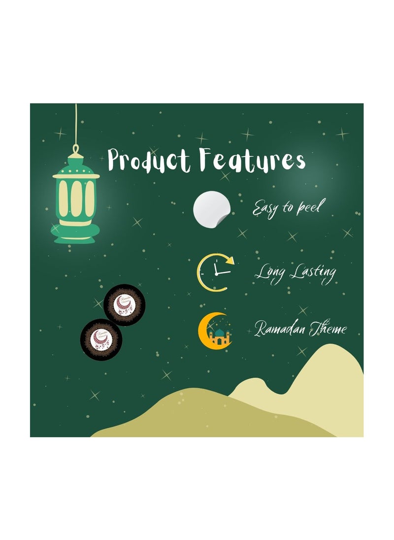 PRINTSHOP4ME - Ramadan Mubarak Vinyl Stickers for Gift Wrapping Design 9 - Image 1