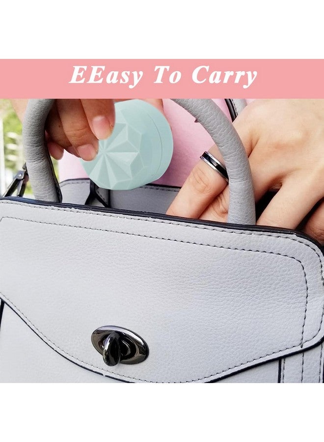 ماي كرييت ® 3 قطع من برطمانات الكريم المصنوعة من السيليكون للسفر، عبوات إعادة تعبئة موزع الكريم سعة 20 مل لمستحضرات التجميل، حاويات سفر صغيرة مقاومة للتسرب للوجه والجسم وكريم اليدين والشامبو والبودرة - Image 5