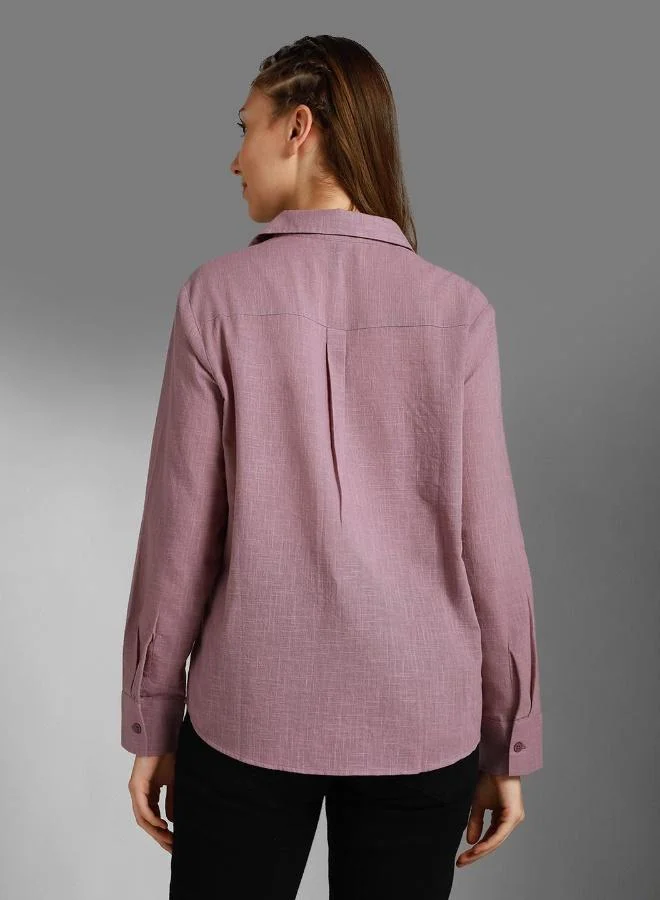 HIGH STAR Mauve Women Mauve Shirts for Women | Best Price UAE
