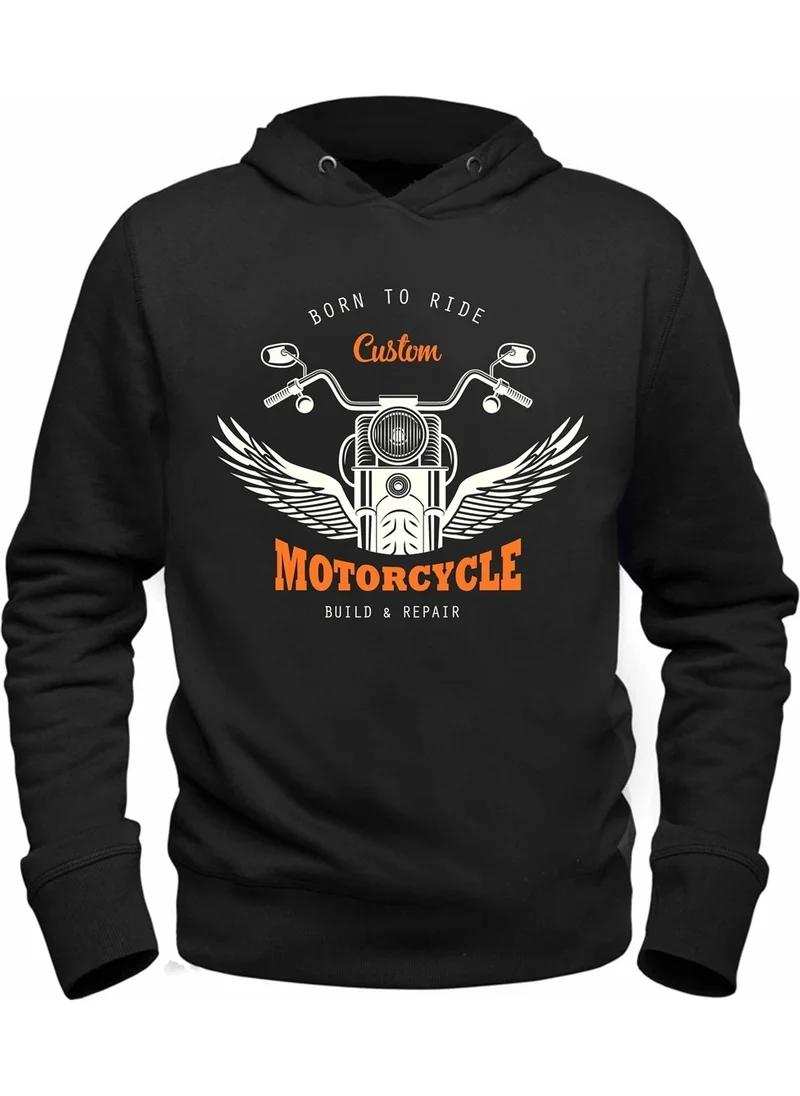 Alfa Tshirt Motorcycle Rider Hooded Kids Sweatshirt