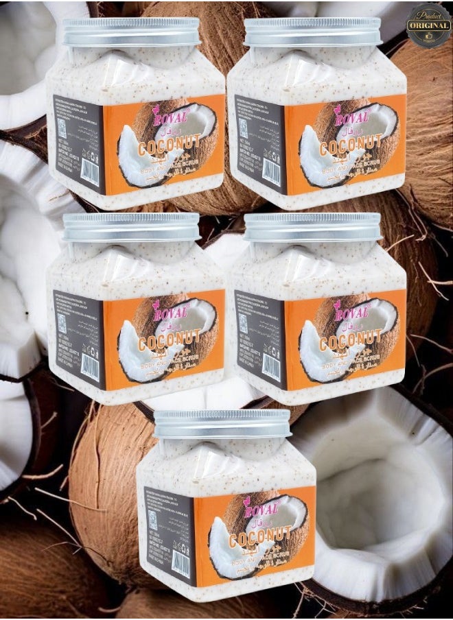 ROVAL 5 Pieces Coconut Body And Face Scrub  - Image 1