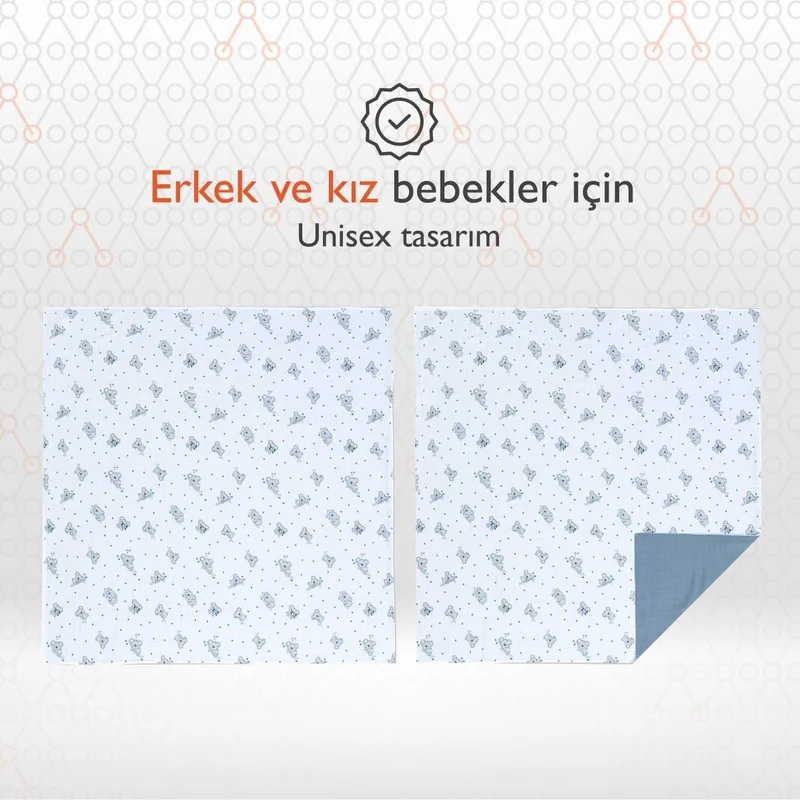 جينزبيبي بطانية هيرو موسلين للأطفال (120X120) كوالا