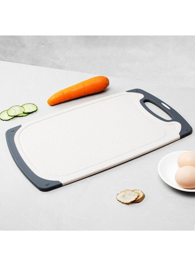 NIBEMINENT Polyethylene Cutting Board With Hang Hole Beige/Grey - Image 2