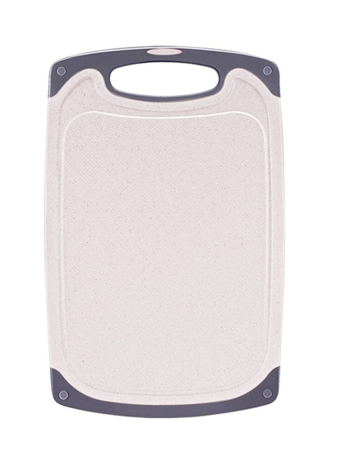 NIBEMINENT Polyethylene Cutting Board With Hang Hole Beige/Grey - Image 1