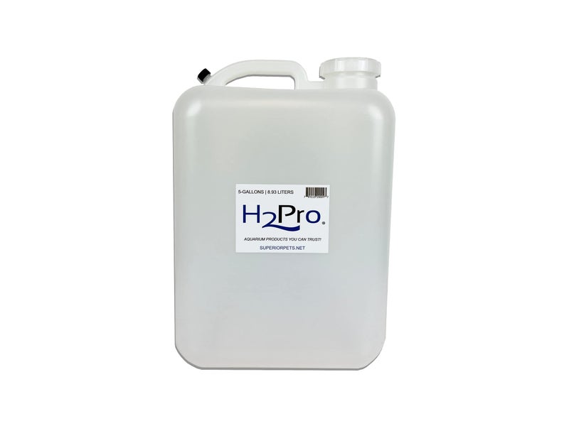H2Pro 5-Gallon Aquarium Water Jug with Cap - Empty Plastic Container for Maintenance