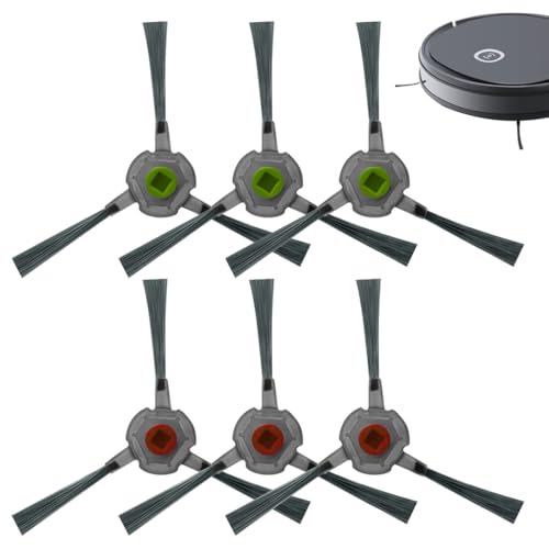 HASTHIP® 6Pcs Replacement Parts Side Brushes for Ecovacs Robot Vacuum U2 Pro, Replenishment Kit, Replacement Accessories Kit Robust Nylon Bristle Side Brushes Spare Side Brushes. - Image 1