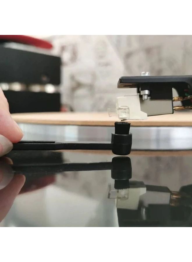 Black Anti Static Vinyl Record Stylus Brush Professional Turntable Needle Cleaner - Image 5
