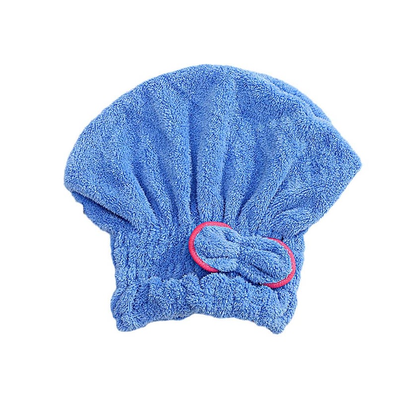 Bow-tie hair drying cap, cute microfiber shower cap, absorbent hair drying cap, hair towel - Image 4
