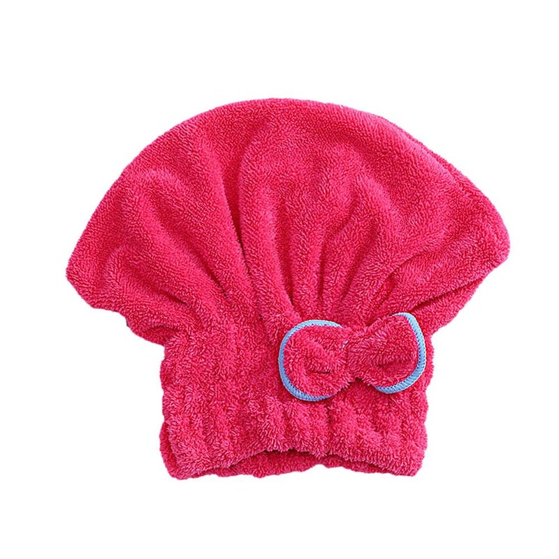 Bow-tie hair drying cap, cute microfiber shower cap, absorbent hair drying cap, hair towel - Image 5