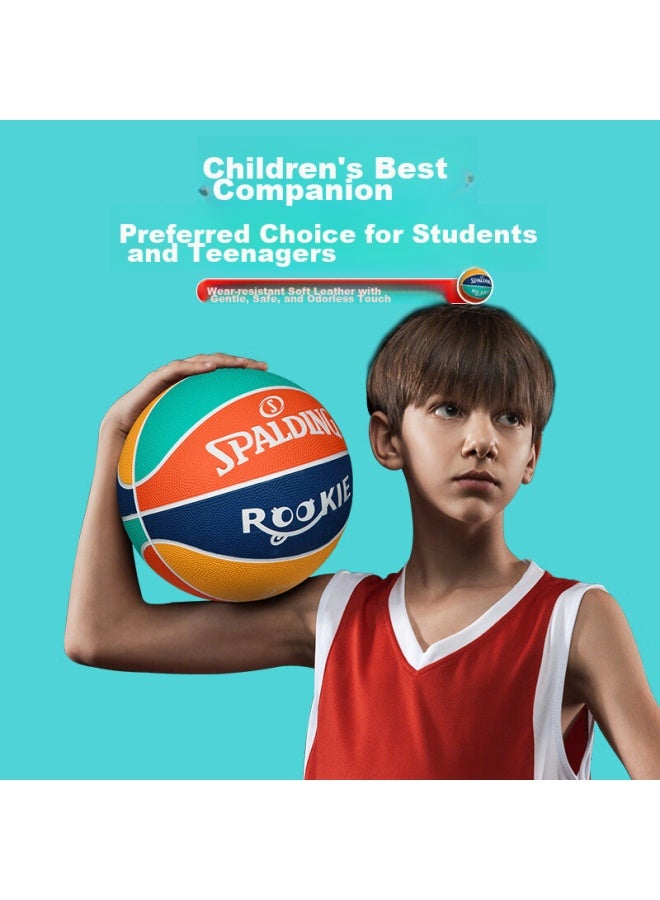 Spalding Basketball, Size 7, Indoor And Outdoor Use, Wear-resistant, Non-slip, For Children, Teenagers, And Students, Rubber Basketball, 85-037y - Image 2