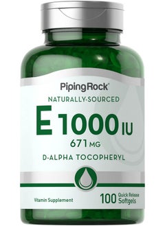 Piping Rock Vitamin E 1000 Iu Softgels  671Mg 100 Count  Dalpha Tocopheryl Supplement  Nongmo Gluten Free  - Image 2
