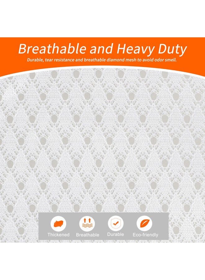 Polecasa Mesh Laundry Bag-24"x 36", Heavy Duty Drawstring Bag, White Large Laundry Liner Double Mesh Material, Ideal Machine Washable Storage Bags for College, Apartment Dweller (24'x 36') - Image 2