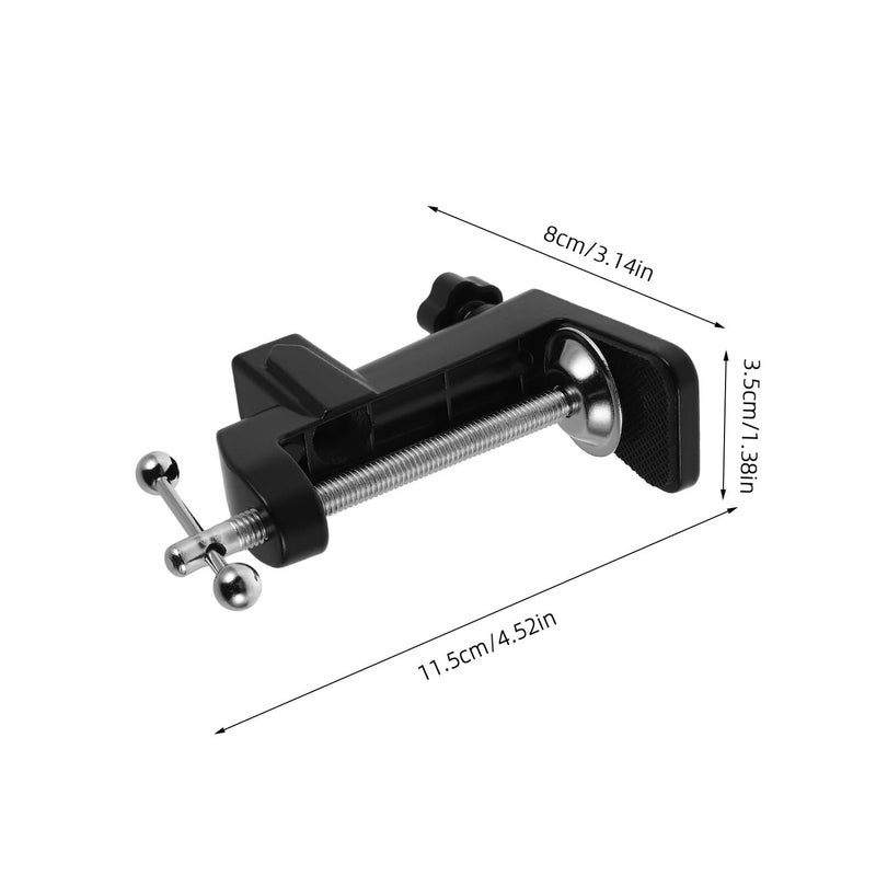 Heavy Duty Adjustable Microphone Arm Desk Mount Black Aluminum Alloy Studio Accessory - Image 3