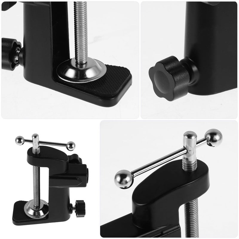 Heavy Duty Adjustable Microphone Arm Desk Mount Black Aluminum Alloy Studio Accessory - Image 4