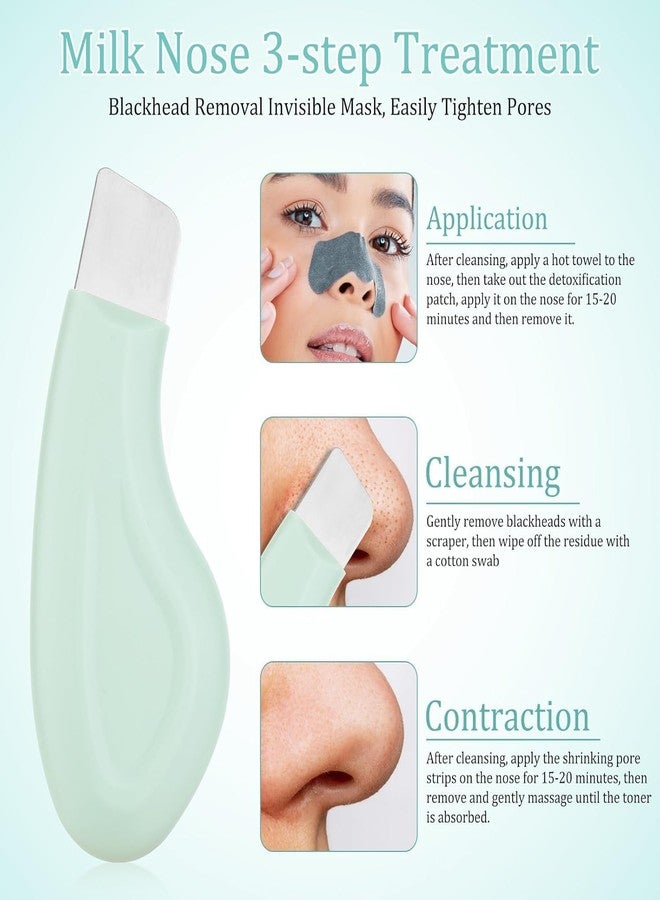 ToYooZe JHBK. Ultrasonic Skin Scrubber Blackhead Remover for Face | Deep Pore Cleaner & Whitehead Removal Tool | Facial Exfoliator Spatula | Portable Manual Skin Scraper for Men & Women - Image 5