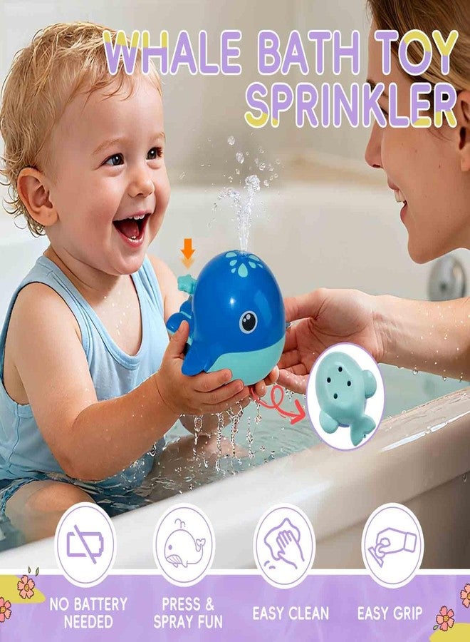 AMCHSURI Mold Free Bath Toys, 11PCS | Safe Easy Clean & Fun Floating Boats & Spoon & Watering Can and Whale Bath Toy for Babies 12+ Months | Colorful Bathtub Pool Water Table Sand Toys for Babies and Toddlers - Image 3